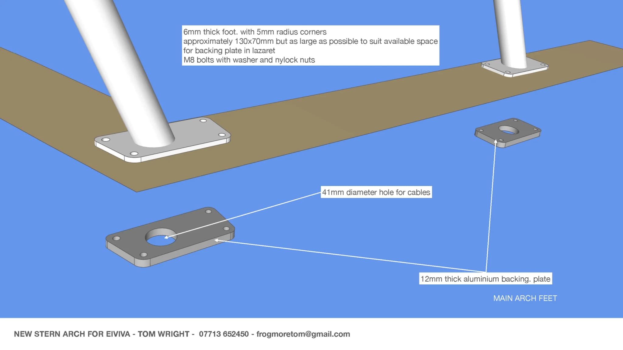 Island Packet 440 — EIVIVA — Eiviva Solar Arch thumbnail 16