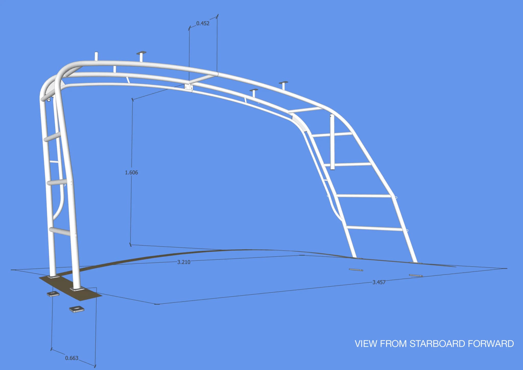 Island Packet 440 — EIVIVA — Eiviva Solar Arch thumbnail 15