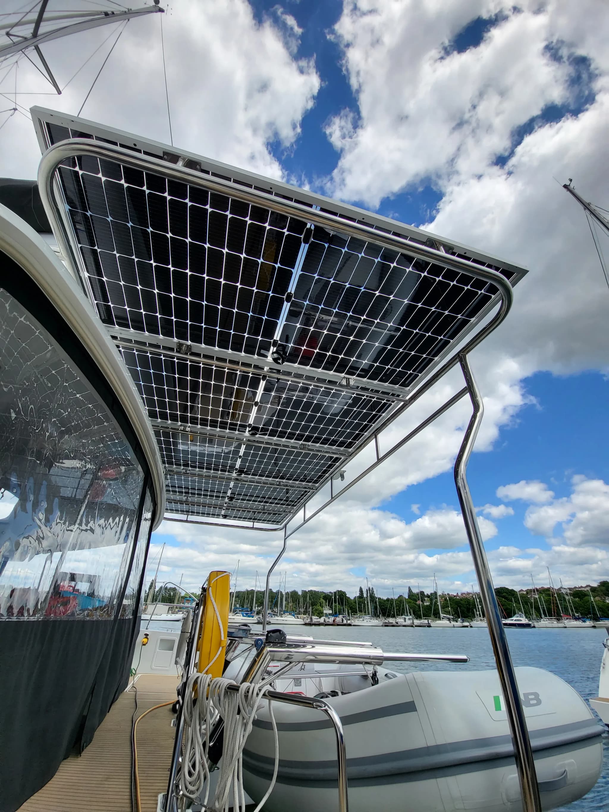 Lagoon 45 — Ribodo — Custom Catamaran Solar Arch thumbnail 7