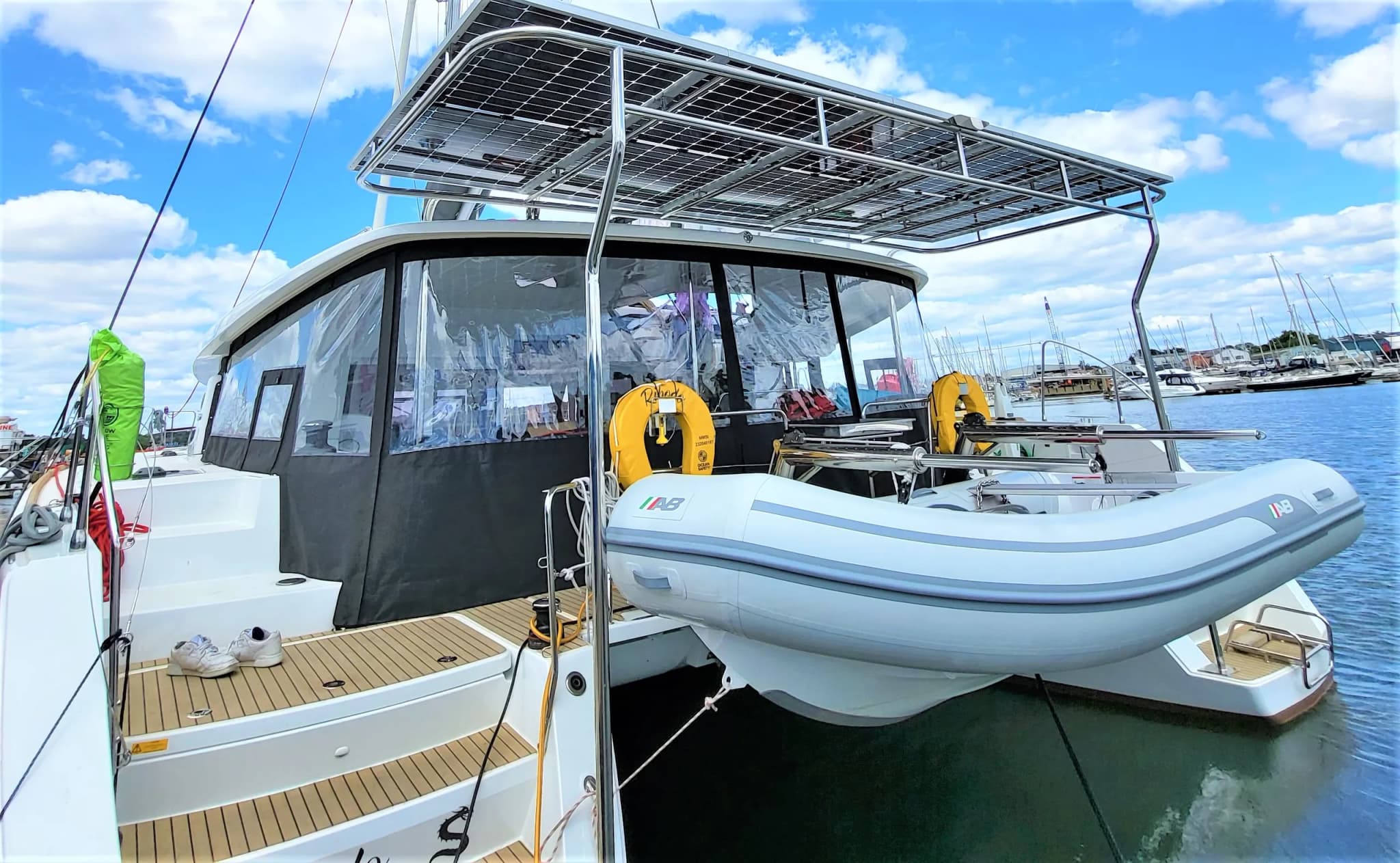 Lagoon 45 — Ribodo — Custom Catamaran Solar Arch - Photo 1